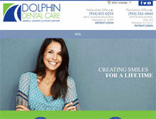 Tablet Screenshot of dolphindentalcare.com